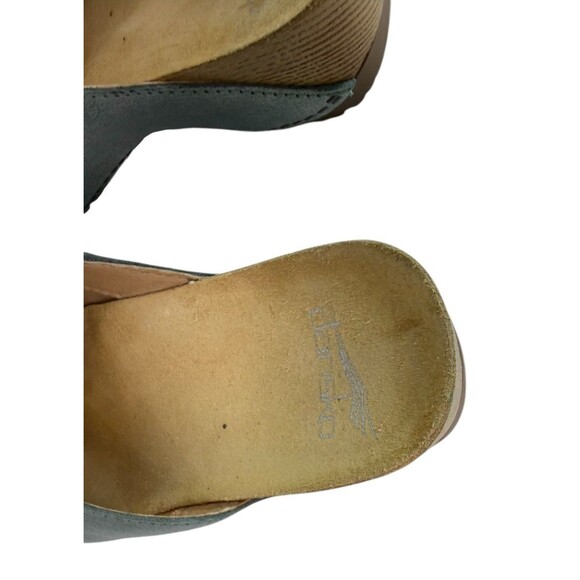 Dansko Talulah Leather Minimalist Clog in Denim Blue, Size 38, $145 US Size 7 - Picture 4 of 10